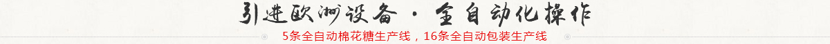 引进欧洲设备，全自动化生产
